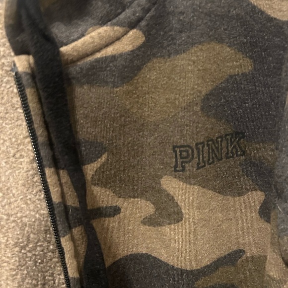 PINK Victoria's Secret Camo Zip-Up Hoodie - Picture 5 of 6
